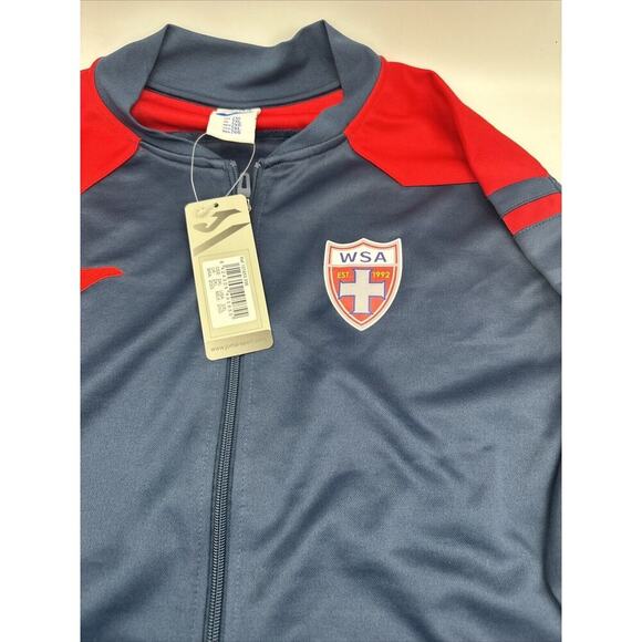 Joma Full Zip Soccer Training Jacket - Blue And Red WSA Soccer 2xl NWT - Picture 2 of 4